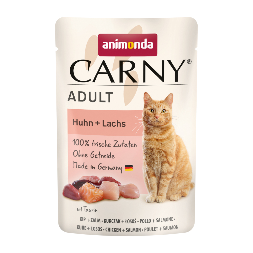 カーニー パウチ 鶏・サーモン 成猫用 85g (83086)