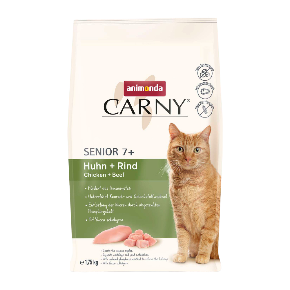 カーニー ドライ シニア猫用 鶏・牛 1.75kg (83547)