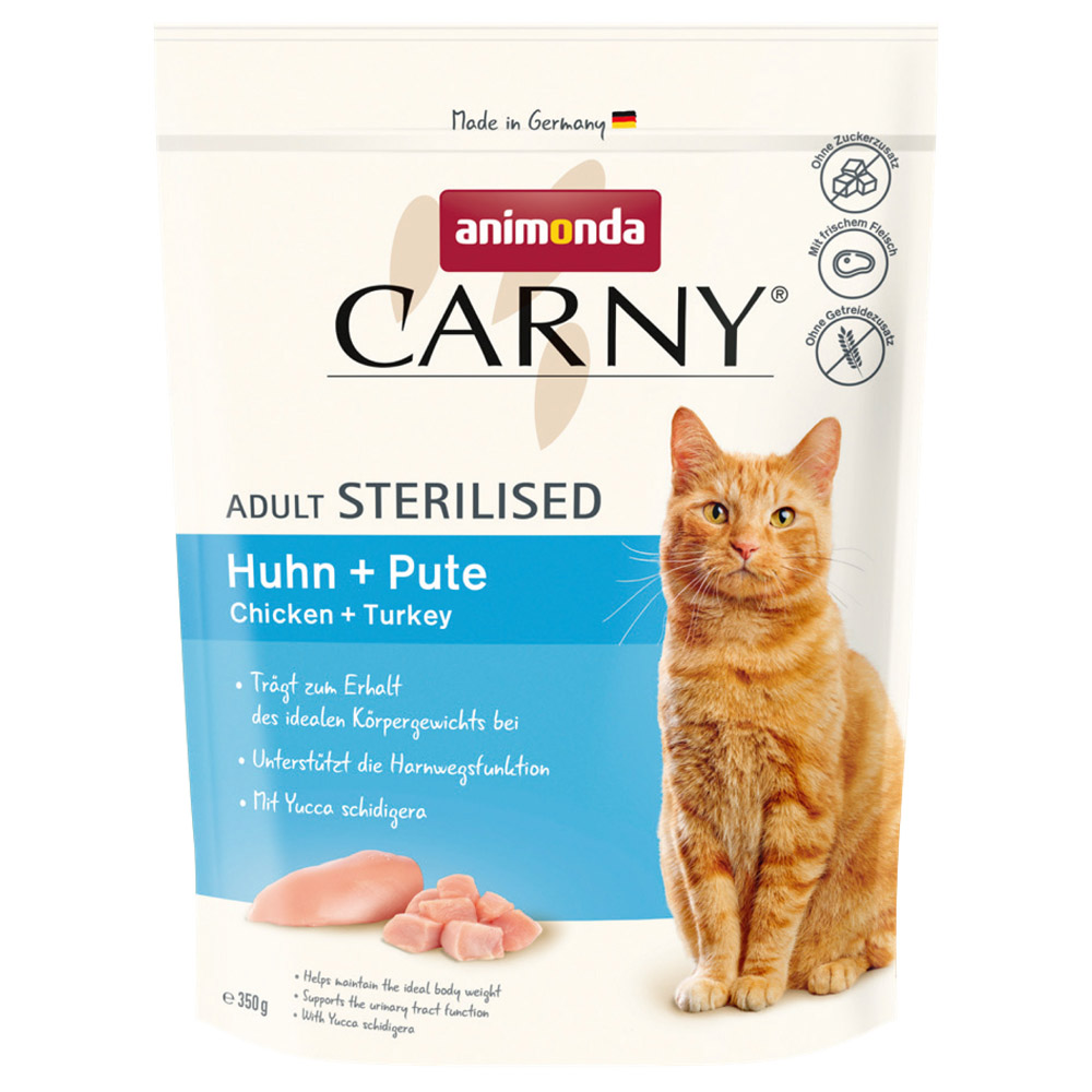 カーニー ドライ 成猫用 避妊・去勢猫向け 鶏・七面鳥 350g (83549)