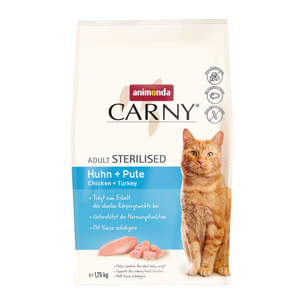 カーニー ドライ 成猫用 避妊・去勢猫向け 鶏・七面鳥 1.75kg (83550)