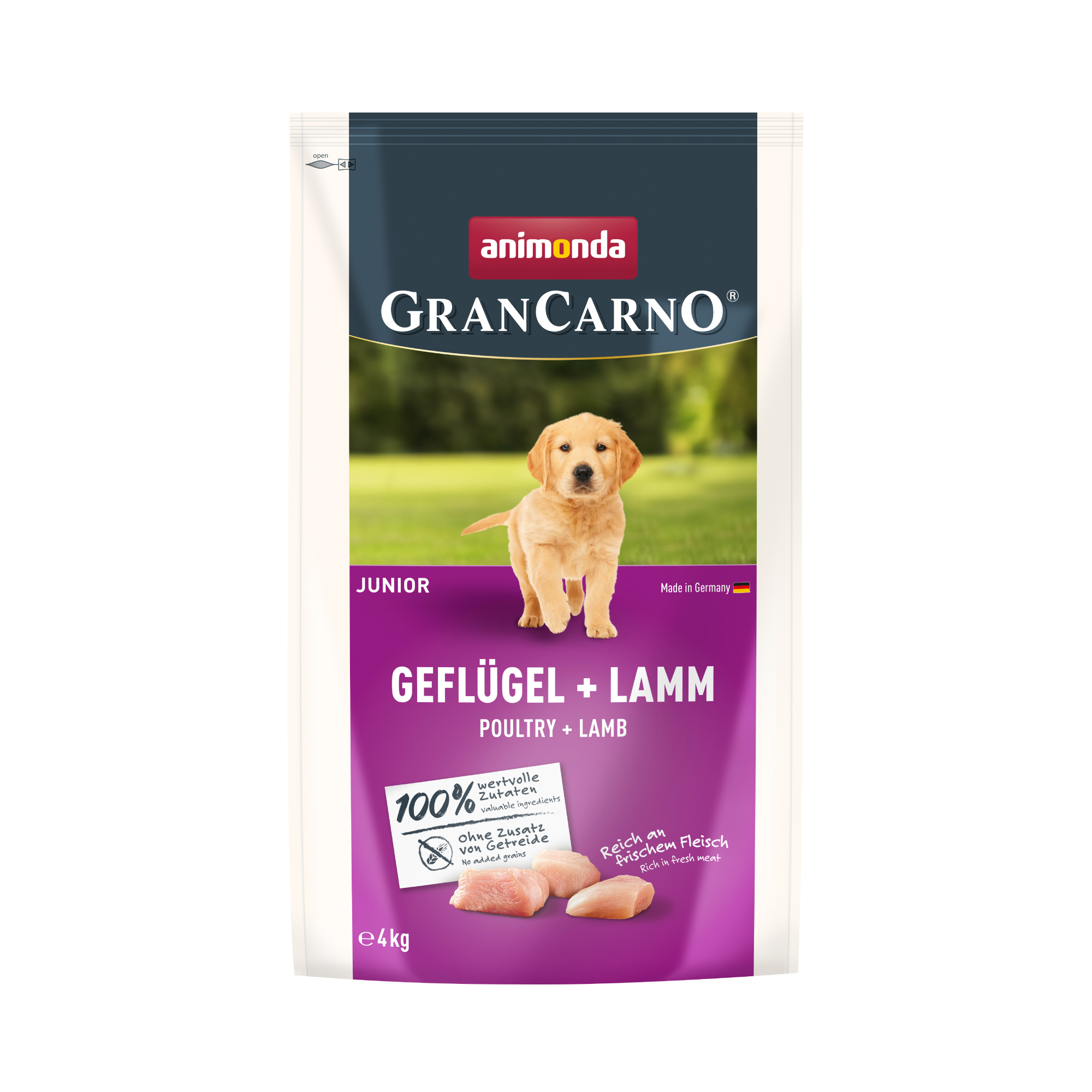 グランカルノ ドライ 鳥・子羊 子犬用 4kg (82945)