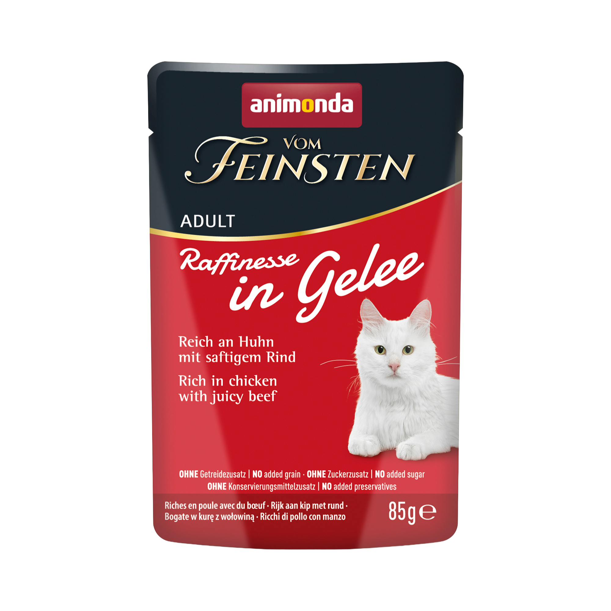 フォムファインステン ラフィネッセ inジュレ 鶏・牛 成猫用 85g (83400)