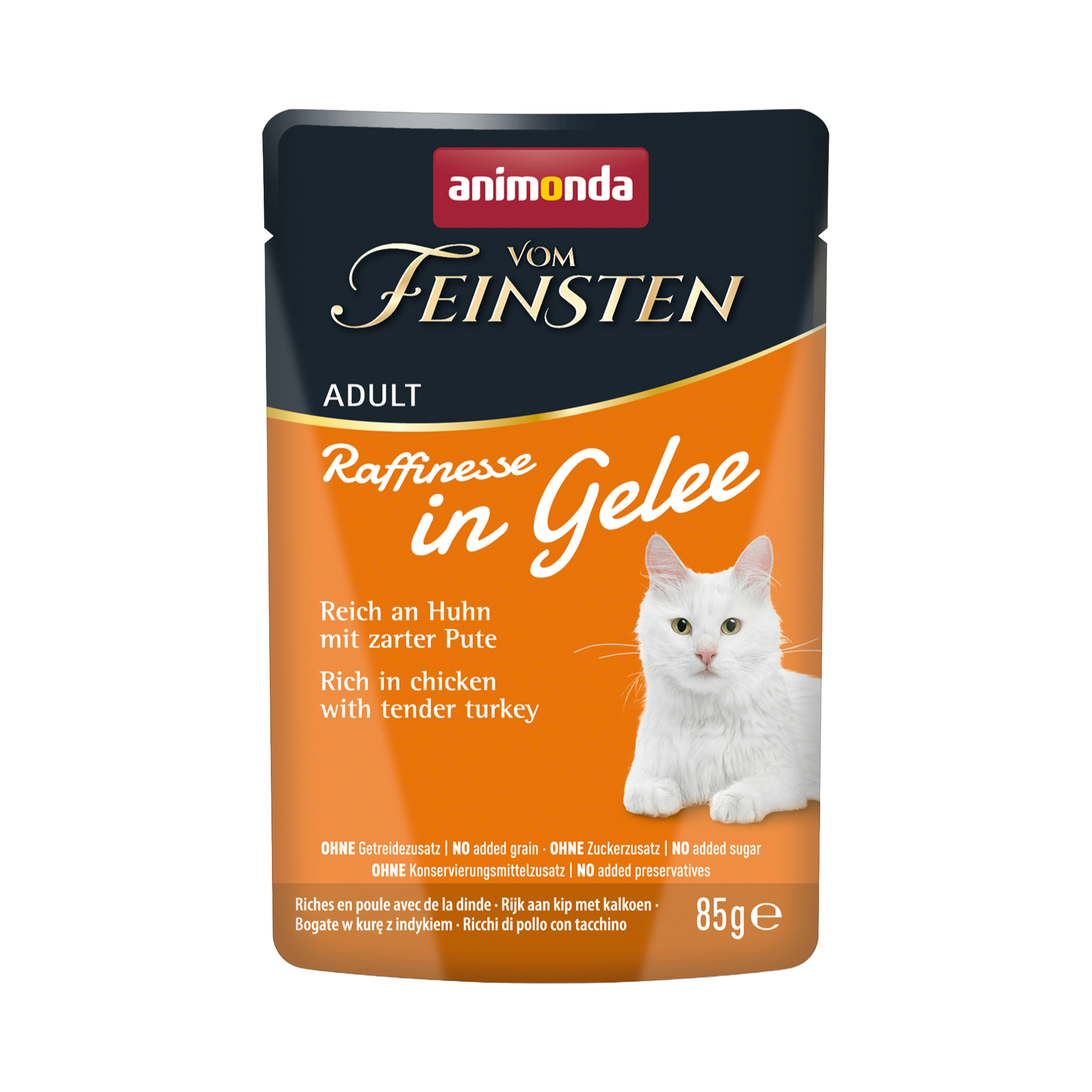 フォムファインステン ラフィネッセ inジュレ 鶏・七面鳥 成猫用 85g (83402)